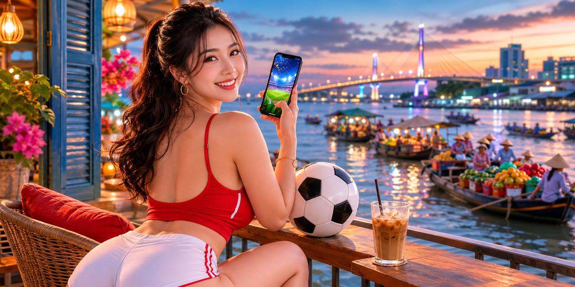 Người dùng Cần Thơ theo dõi kèo bóng đá và thực hiện giao dịch qua điện thoại